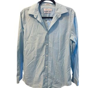 Calvin Klein Light Blue Button-Up Shirt size S
